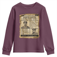 Vintage Newspaper Marcus Garvey Youth Sweatshirt Up You Mighty Race Quote