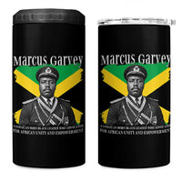 Marcus Garvey Jamaican National Hero 4 in 1 Can Cooler Tumbler Pan Africanism History Gift