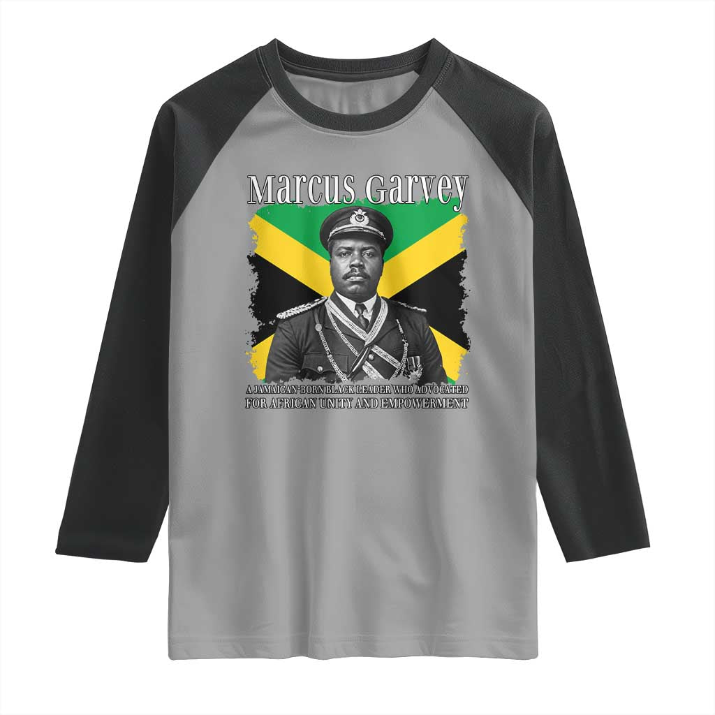 Marcus Garvey Jamaican National Hero Raglan Shirt Pan Africanism History Gift