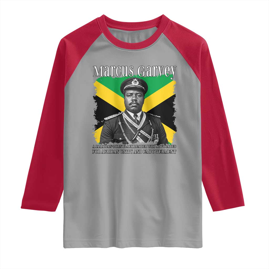 Marcus Garvey Jamaican National Hero Raglan Shirt Pan Africanism History Gift