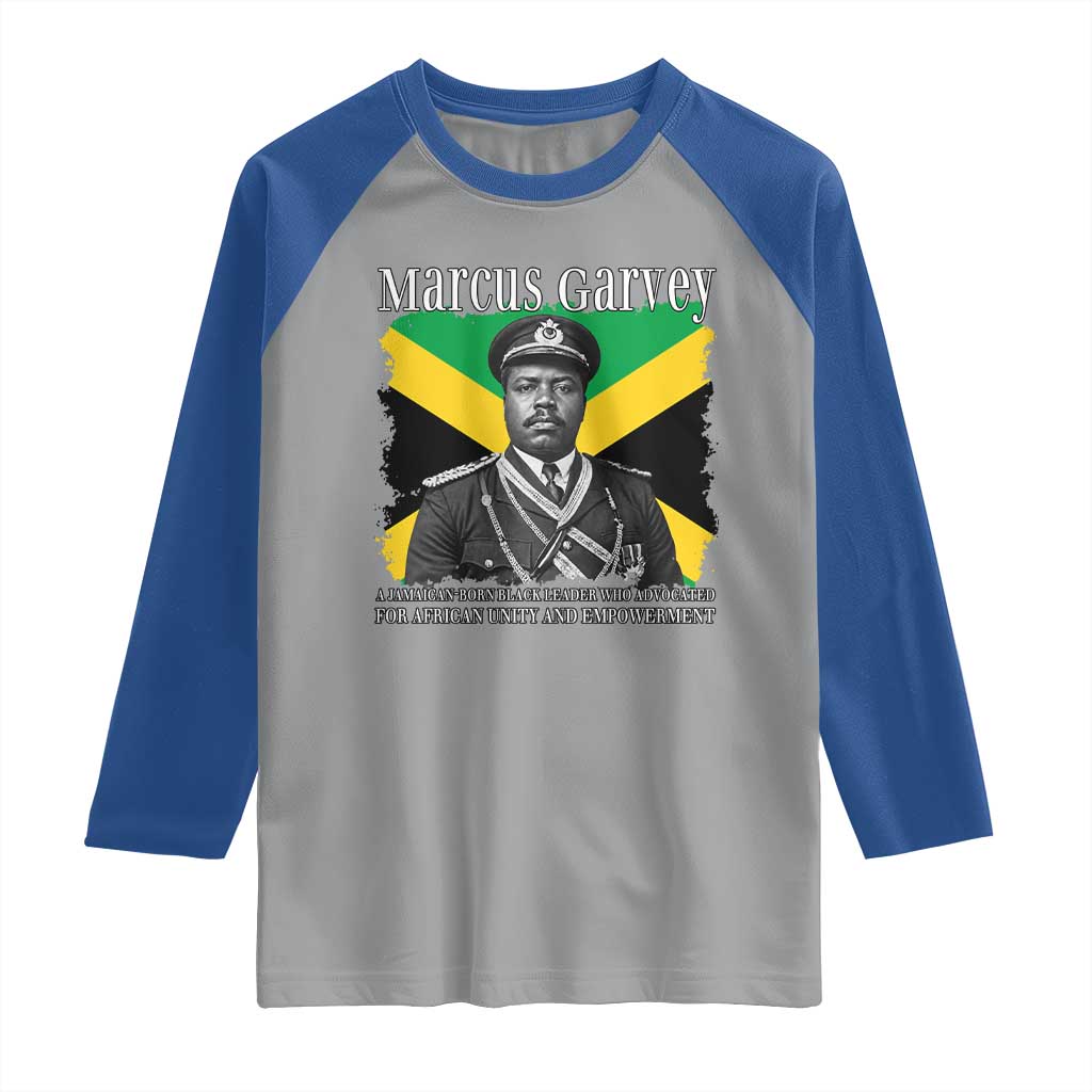 Marcus Garvey Jamaican National Hero Raglan Shirt Pan Africanism History Gift