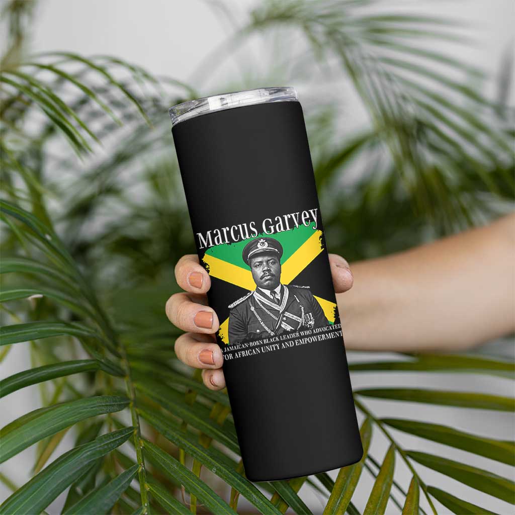 Marcus Garvey Jamaican National Hero Skinny Tumbler Pan Africanism History Gift