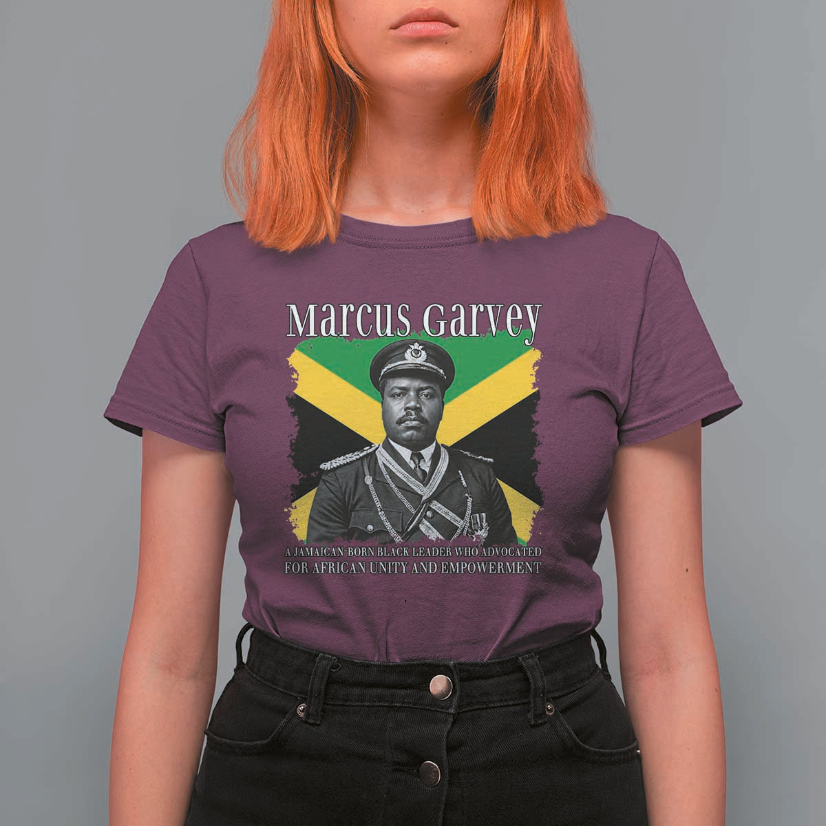 Marcus Garvey Jamaican National Hero T Shirt For Women Pan Africanism History Gift