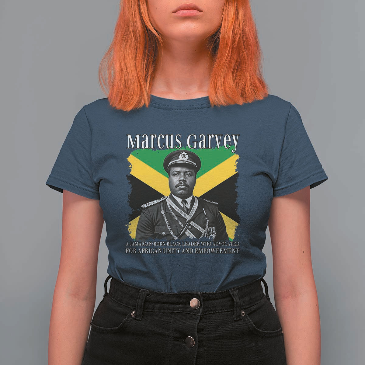 Marcus Garvey Jamaican National Hero T Shirt For Women Pan Africanism History Gift