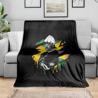 Marcus Garvey Jamaican National Hero Throw Blanket African American Heritage