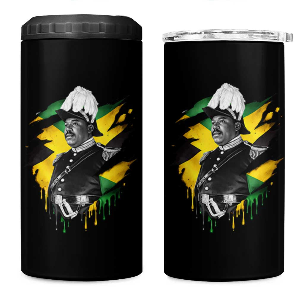 Marcus Garvey Jamaican National Hero 4 in 1 Can Cooler Tumbler African American Heritage