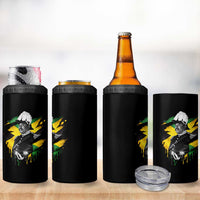 Marcus Garvey Jamaican National Hero 4 in 1 Can Cooler Tumbler African American Heritage