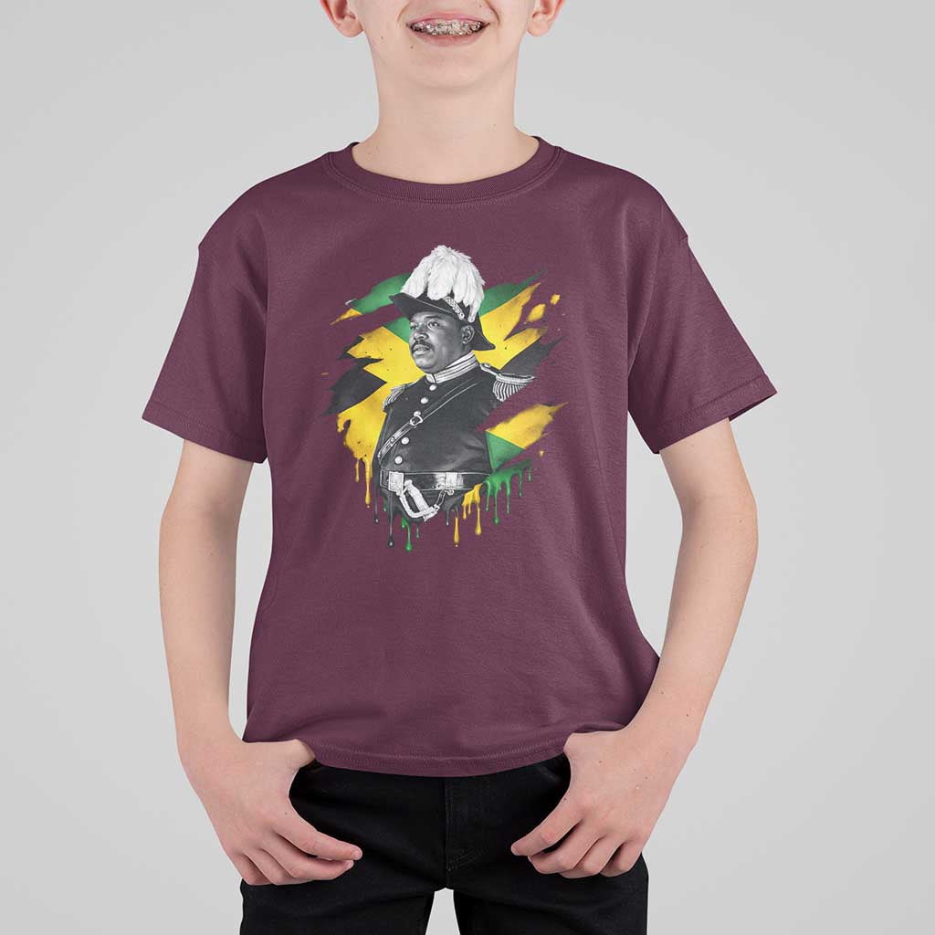 Marcus Garvey Jamaican National Hero T Shirt For Kid African American Heritage