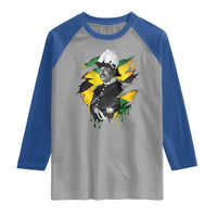 Marcus Garvey Jamaican National Hero Raglan Shirt African American Heritage