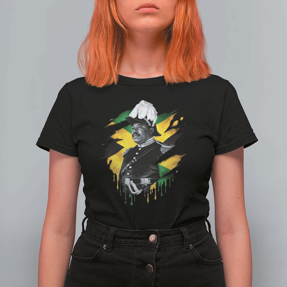 Marcus Garvey Jamaican National Hero T Shirt For Women African American Heritage