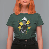 Marcus Garvey Jamaican National Hero T Shirt For Women African American Heritage