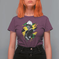 Marcus Garvey Jamaican National Hero T Shirt For Women African American Heritage