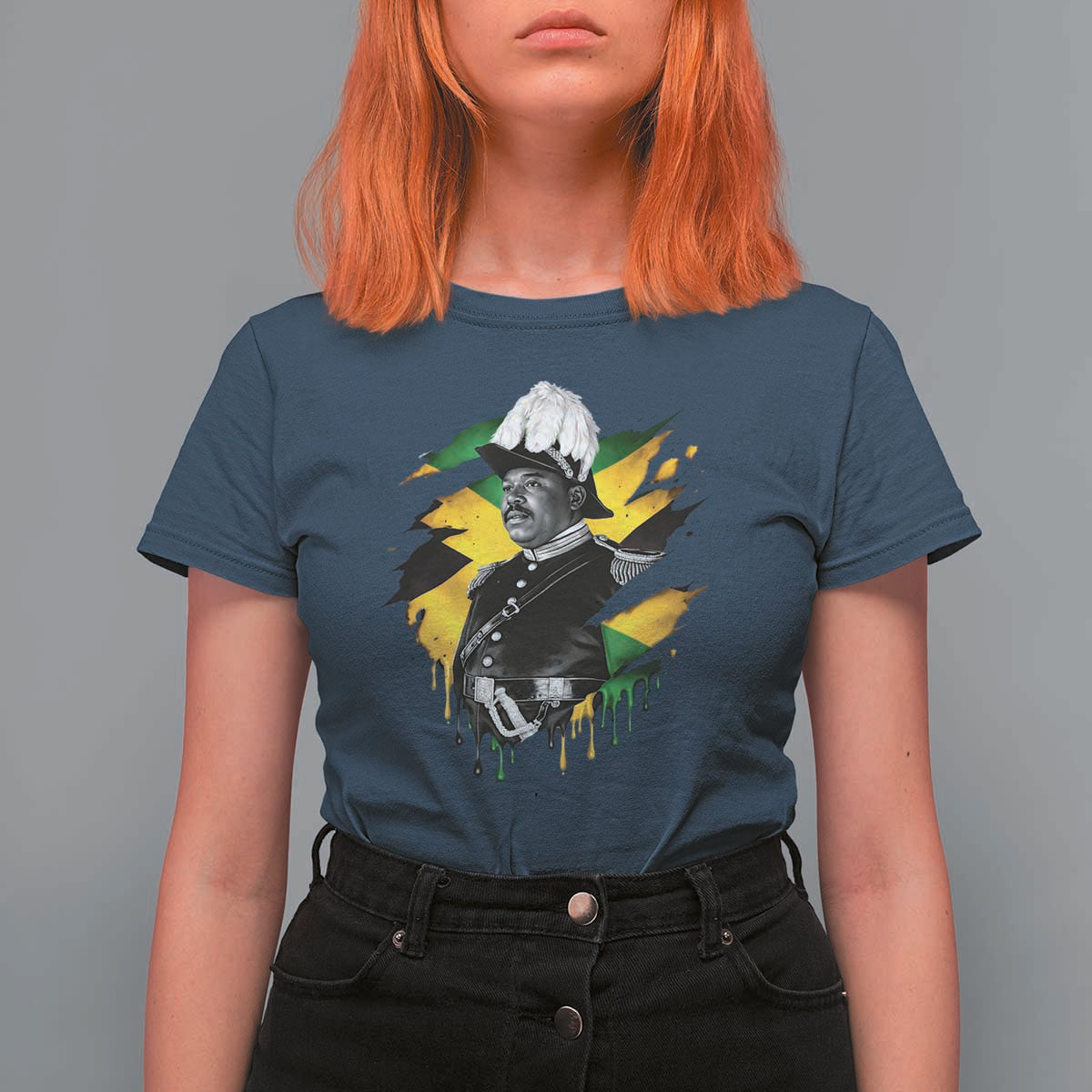 Marcus Garvey Jamaican National Hero T Shirt For Women African American Heritage
