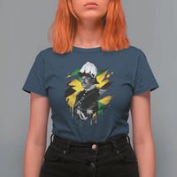 Marcus Garvey Jamaican National Hero T Shirt For Women African American Heritage