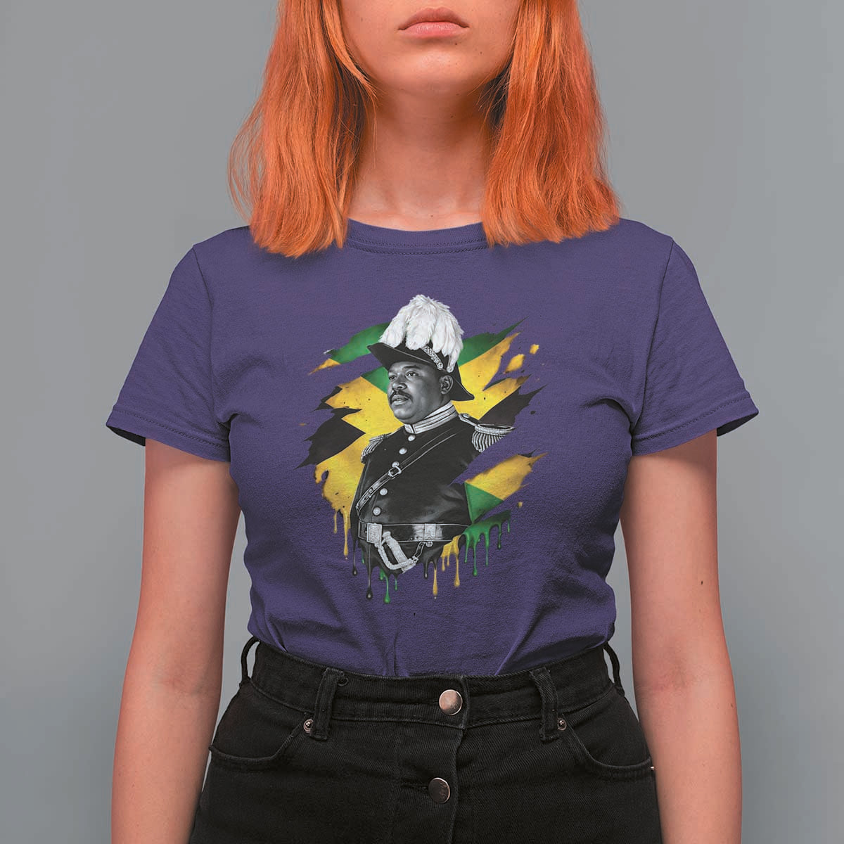 Marcus Garvey Jamaican National Hero T Shirt For Women African American Heritage