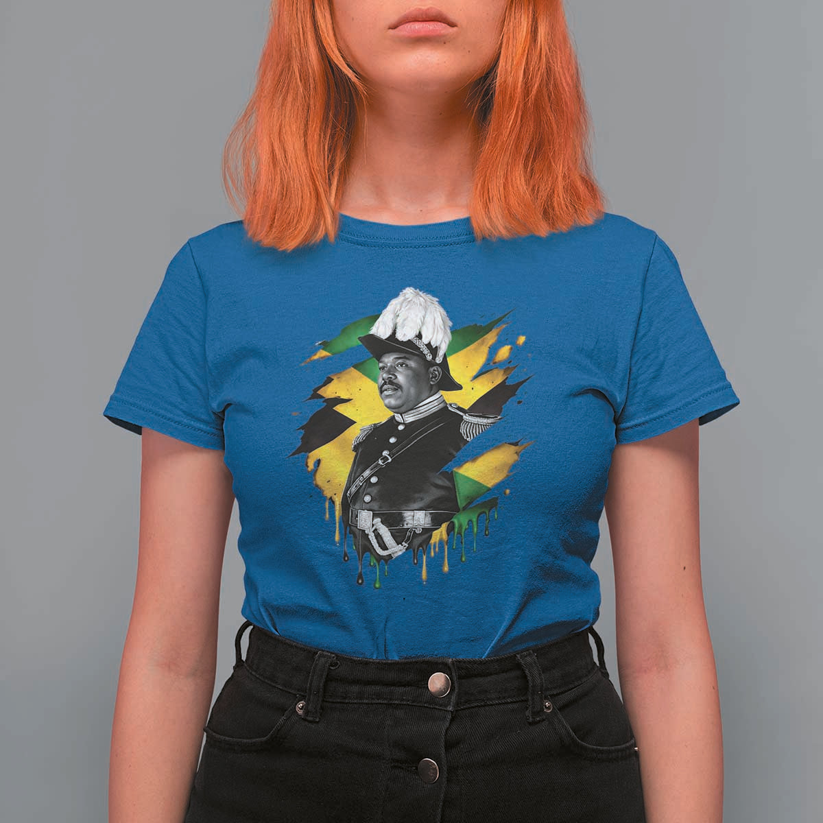Marcus Garvey Jamaican National Hero T Shirt For Women African American Heritage