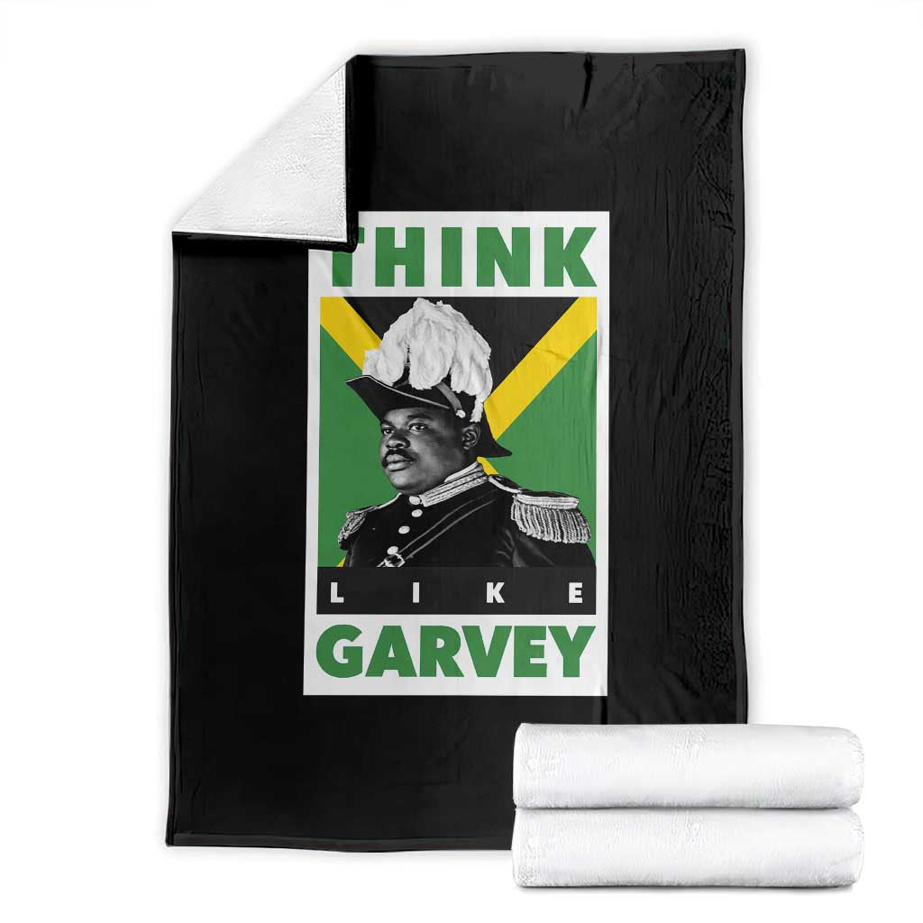 Pan Africanism Think Like Garvey Throw Blanket Marcus Garvey Jamaica Flag