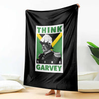 Pan Africanism Think Like Garvey Throw Blanket Marcus Garvey Jamaica Flag