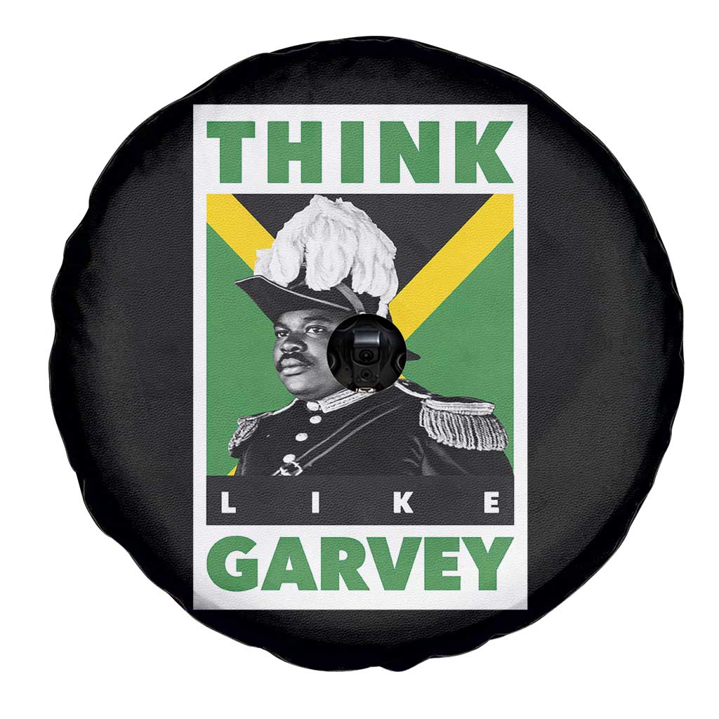 Pan Africanism Think Like Garvey Spare Tire Cover Marcus Garvey Jamaica Flag