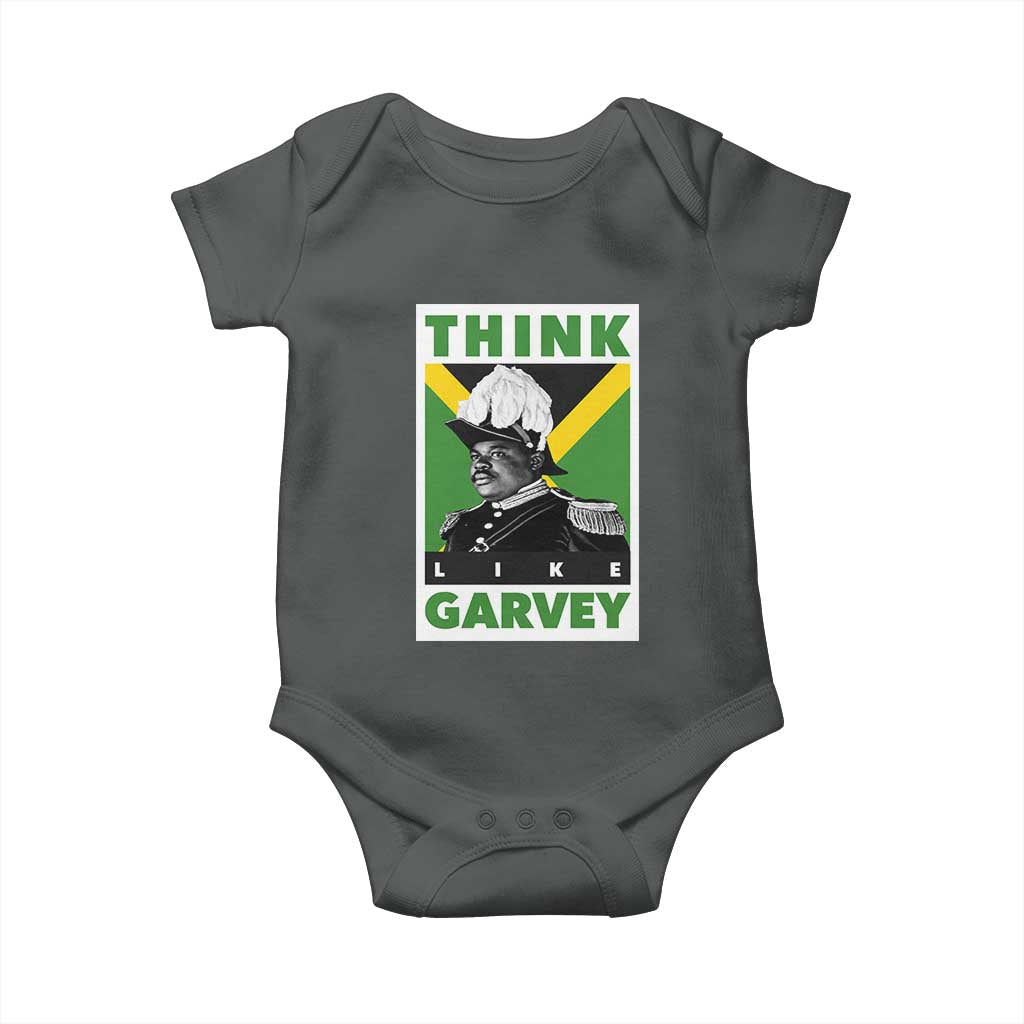 Pan Africanism Think Like Garvey Baby Onesie Marcus Garvey Jamaica Flag