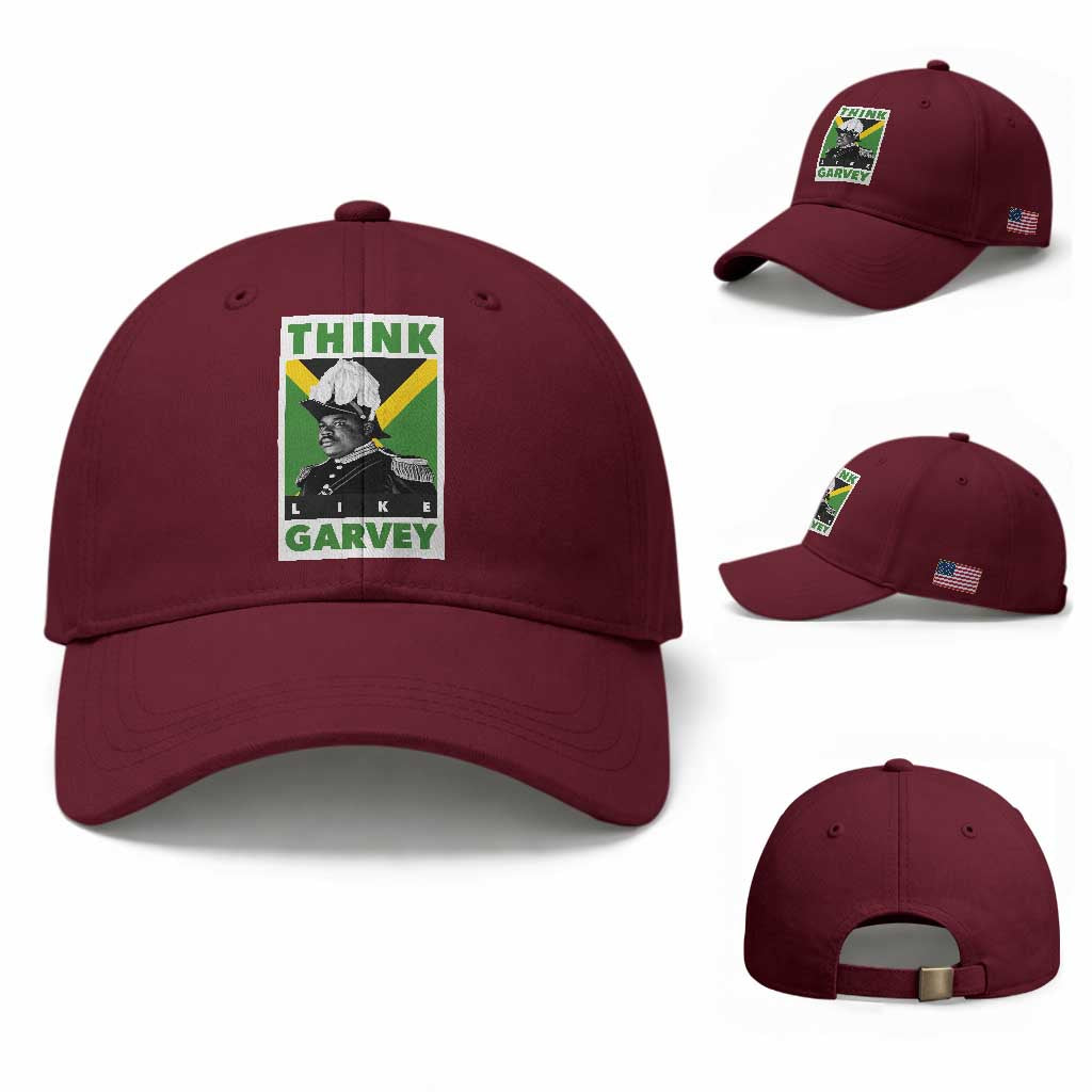 Pan Africanism Think Like Garvey Baseball Cap Marcus Garvey Jamaica Flag