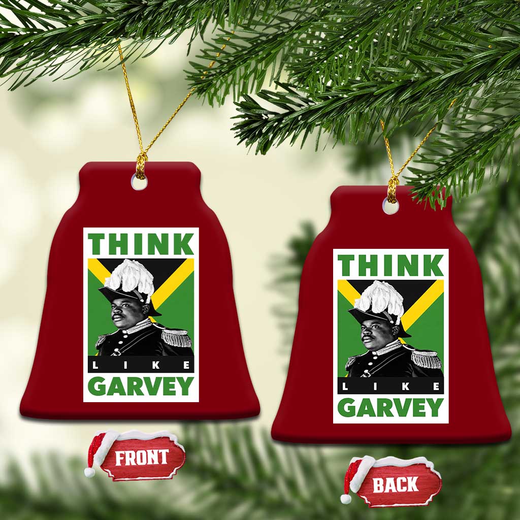 Pan Africanism Think Like Garvey Ceramic Ornament Marcus Garvey Jamaica Flag