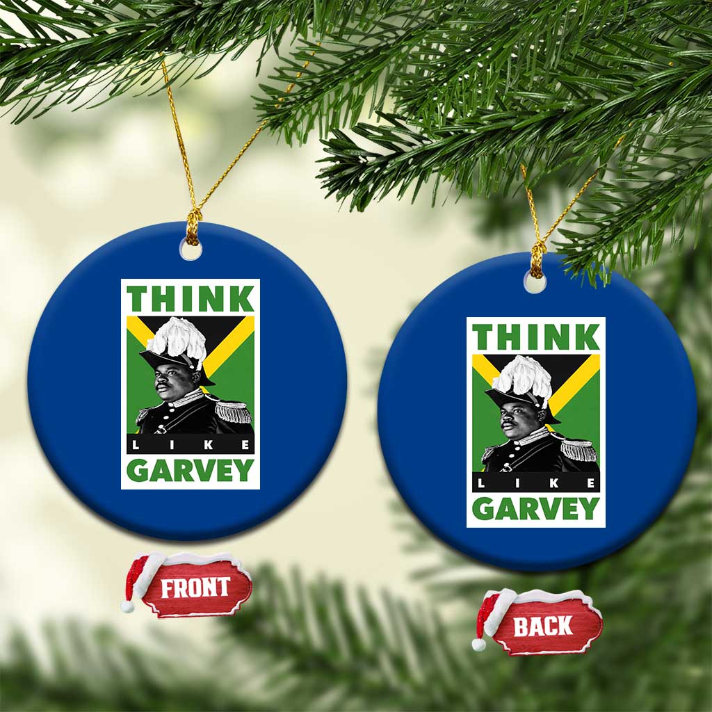 Pan Africanism Think Like Garvey Ceramic Ornament Marcus Garvey Jamaica Flag