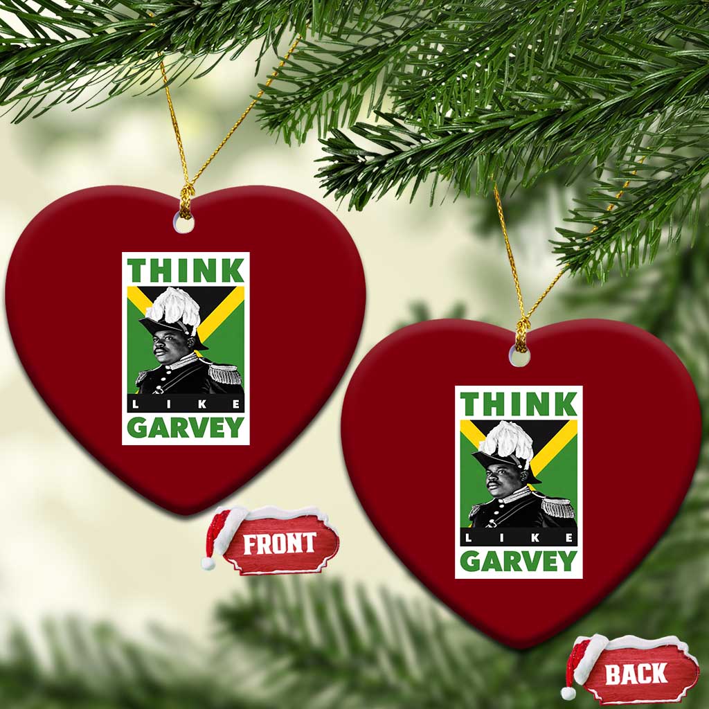 Pan Africanism Think Like Garvey Ceramic Ornament Marcus Garvey Jamaica Flag