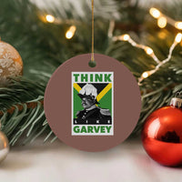 Pan Africanism Think Like Garvey Ceramic Ornament Marcus Garvey Jamaica Flag