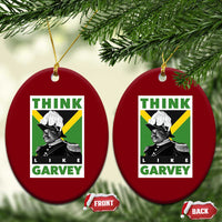 Pan Africanism Think Like Garvey Ceramic Ornament Marcus Garvey Jamaica Flag