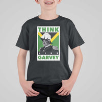 Pan Africanism Think Like Garvey T Shirt For Kid Marcus Garvey Jamaica Flag