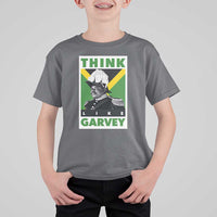 Pan Africanism Think Like Garvey T Shirt For Kid Marcus Garvey Jamaica Flag
