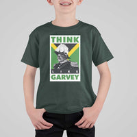 Pan Africanism Think Like Garvey T Shirt For Kid Marcus Garvey Jamaica Flag