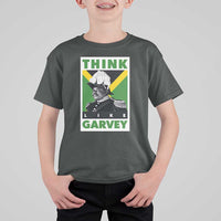 Pan Africanism Think Like Garvey T Shirt For Kid Marcus Garvey Jamaica Flag
