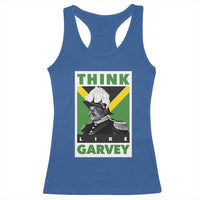 Pan Africanism Think Like Garvey Racerback Tank Top Marcus Garvey Jamaica Flag