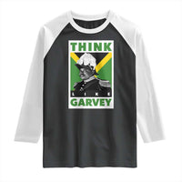 Pan Africanism Think Like Garvey Raglan Shirt Marcus Garvey Jamaica Flag