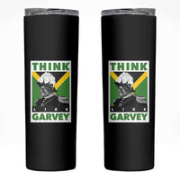 Pan Africanism Think Like Garvey Skinny Tumbler Marcus Garvey Jamaica Flag