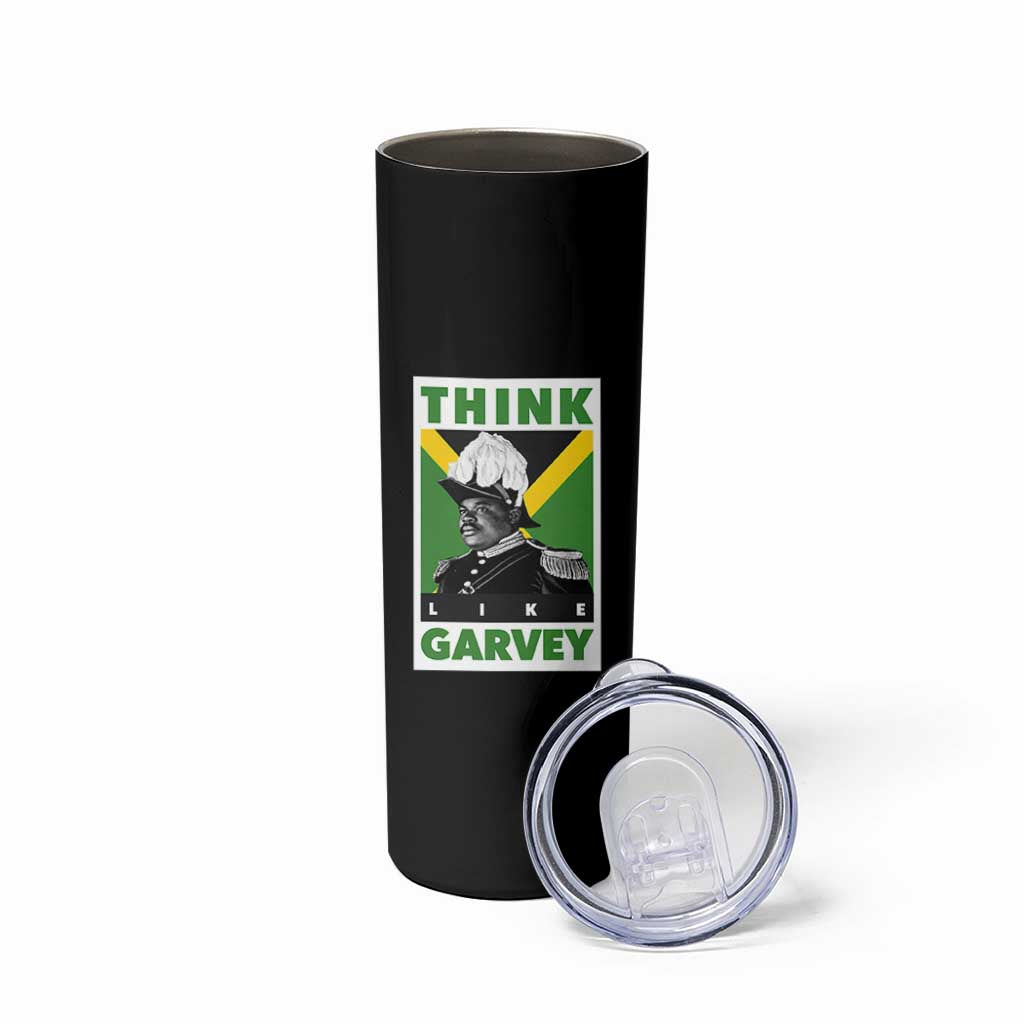 Pan Africanism Think Like Garvey Skinny Tumbler Marcus Garvey Jamaica Flag
