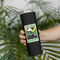 Pan Africanism Think Like Garvey Skinny Tumbler Marcus Garvey Jamaica Flag