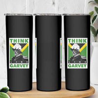 Pan Africanism Think Like Garvey Skinny Tumbler Marcus Garvey Jamaica Flag
