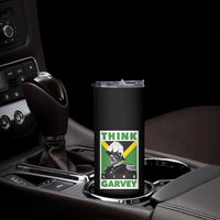 Pan Africanism Think Like Garvey Skinny Tumbler Marcus Garvey Jamaica Flag