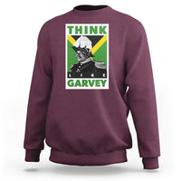 Pan Africanism Think Like Garvey Sweatshirt Marcus Garvey Jamaica Flag