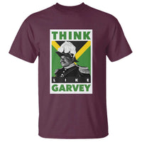 Pan Africanism Think Like Garvey T Shirt Marcus Garvey Jamaica Flag