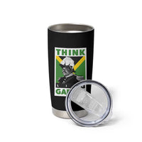 Pan Africanism Think Like Garvey Tumbler Cup Marcus Garvey Jamaica Flag
