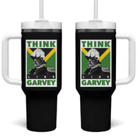 Pan Africanism Think Like Garvey Tumbler With Handle Marcus Garvey Jamaica Flag