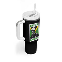 Pan Africanism Think Like Garvey Tumbler With Handle Marcus Garvey Jamaica Flag