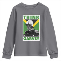 Pan Africanism Think Like Garvey Youth Sweatshirt Marcus Garvey Jamaica Flag