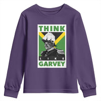 Pan Africanism Think Like Garvey Youth Sweatshirt Marcus Garvey Jamaica Flag