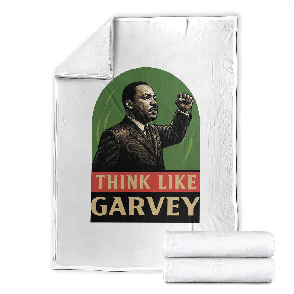 Think Like Garvey Throw Blanket Civil Rights Leader Gift