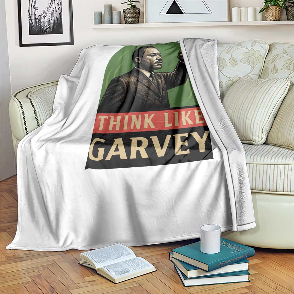 Think Like Garvey Throw Blanket Civil Rights Leader Gift